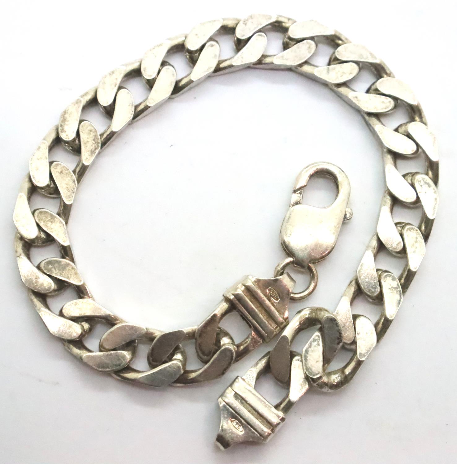 925 silver bracelet, L: 20 cm. P&P Group 1 (£14+VAT for the first lot and £1+VAT for subsequent - Image 2 of 2