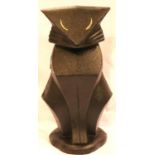 Cast iron art deco style cat. H: 27 cm. P&P Group 2 (£18+VAT for the first lot and £3+VAT for