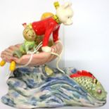 Royal Doulton limited edition ceramic figure group; Rupert Rides Home, 650/2500 from The Rupert