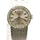 Longines; ladies sub dial wristwatch, boxed, not working at lotting. P&P Group 1 (£14+VAT for the