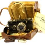 Zeiss Ikon Contax Mk1 Rangefinder 35mm film camera SN Y32888 1934/5 with Carl Zeiss Jena 50mm 1:2.