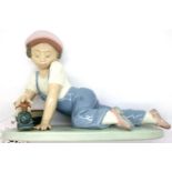 1992 Lladro Collectors Society piece, All Aboard, L: 19 cm. P&P Group 2 (£18+VAT for the first lot