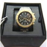 Filippo Loreti; gents boxed chronograph wristwatch, working at lotting. P&P Group 1 (£14+VAT for the