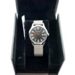 Bulova; gents calendar wristwatch, boxed, working at lotting. P&P Group 1 (£14+VAT for the first lot