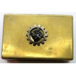 Third Reich D.A.F (German Workers Party) Match Box Holder. P&P Group 1 (£14+VAT for the first lot