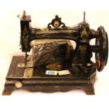 Victorian Peerless sewing machine. Not available for in-house P&P, contact Paul O'Hea at Mailboxes