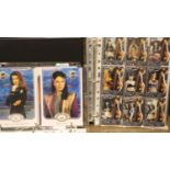 Two folders of trading cards to include Xena warrior princess and Babylon five. P&P Group 2 (£18+VAT