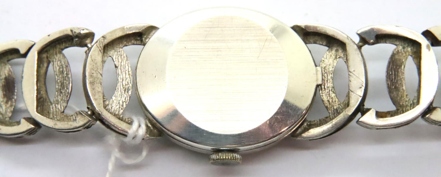 Rotary; ladies silver wristwatch, boxed, working at lotting. P&P Group 1 (£14+VAT for the first - Image 2 of 2