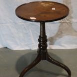 Victorian oak single drawer side table, gothic style with carved top and turned supports, 66 x 44