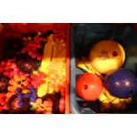 Large quantity of Interstar early learning building toy with a bowls and skittle set. Not
