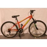 14 inch frame hard tail integer mountain bike 18 speed. Not available for in-house P&P, contact Paul