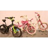 Three childrens bikes to include Trek series 16. Not available for in-house P&P, contact Paul O'