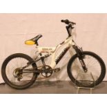 Childs six speed Power Edge 20 full suspension bike. Not available for in-house P&P, contact Paul