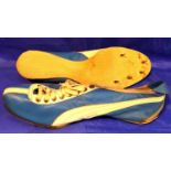 A pair of Puma vintage running spikes. P&P Group 2 (£18+VAT for the first lot and £3+VAT for