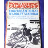 Speedway mixed world programmes (14). P&P Group 2 (£18+VAT for the first lot and £3+VAT for