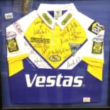 Signed Warrington Wolves shirt, 2010 Carnegie Challenge Cup winners limited edition 31/100,