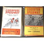 Approximately 100 speedway programmes 1963 onwards including Liverpool Leicester and Hull. P&P Group