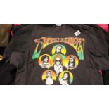 Seven mixed band t-shirts including tours all various sizes including Jim Steinman, BMR 1993,