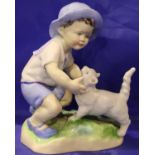 Royal Worcester figurine by FG Doughty, September, H: 12 cm. P&P Group 1 (£14+VAT for the first