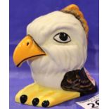 Lorna Bailey small Eagle, H: 10 cm. No cracks, chips or visible restoration. P&P Group 1 (£14+VAT