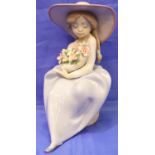 Boxed Lladro figurine, Fragrance Bouquet. No cracks, chips or visible restoration. P&P Group 2 (£