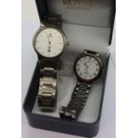 Boxed Royal London wristwatch and a Seiko example. P&P Group 1 (£14+VAT for the first lot and £1+VAT
