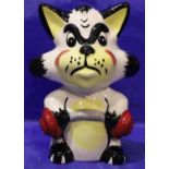 Lorna Bailey cat, Arnie, H: 13 cm. No cracks, chips or visible restoration. P&P Group 1 (£14+VAT for