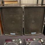 Pair of large Soundlab P115B speakers. Not available for in-house P&P, contact Paul O'Hea at