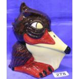 Lorna Bailey bird, Spike the Pelican, H: 20 cm. No cracks, chips or visible restoration. P&P Group 2