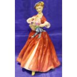 Royal Worcester figurine by FG Doughty, Summers Day, H: 20 cm. P&P Group 2 (£18+VAT for the first