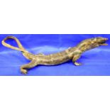 Taxidermy Lizard, L: 50 cm. P&P Group 3 (£25+VAT for the first lot and £5+VAT for subsequent lots)