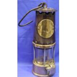 Antique five post miners lamp. P&P Group 3 (£25+VAT for the first lot and £5+VAT for subsequent