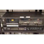 Technics cassette deck RS-B19 and Sony tuner model ST-JX310. Not available for in-house P&P, contact