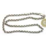 925 silver gents heavy neck chain, L: 52 cm, 47g. P&P Group 1 (£14+VAT for the first lot and £1+