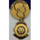 Two Rotary medals, Northwich President and Paul Harris Fellow medal in case. P&P Group 1 (£14+VAT