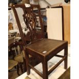 A Brown & Co dining chair. Not available for in-house P&P, contact Paul O'Hea at Mailboxes on