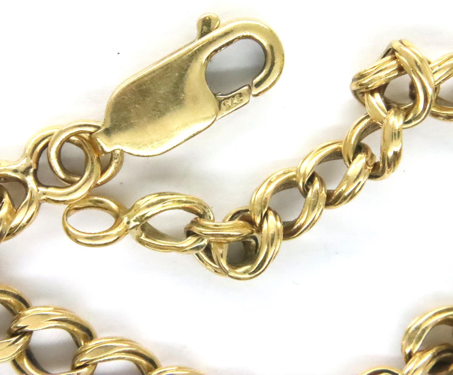 9ct gold bracelet, L: 20 cm, 10.0g. P&P Group 1 (£14+VAT for the first lot and £1+VAT for subsequent - Image 2 of 3