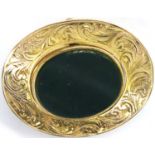 19th century 9ct gold swivel brooch mounted with bloodstone and carnelian, marks rubbed, L: 3 cm,
