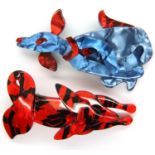 Two Leah Stein style animal brooches, L: 7.5 cm. P&P Group 1 (£14+VAT for the first lot and £1+VAT