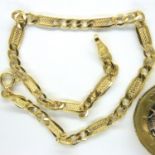 14ct gold bracelet, L:19 cm, 1.9g. P&P Group 1 (£14+VAT for the first lot and £1+VAT for