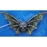 Butler and Wilson Bat winged skull. P&P Group 1 (£14+VAT for the first lot and £1+VAT for subsequent
