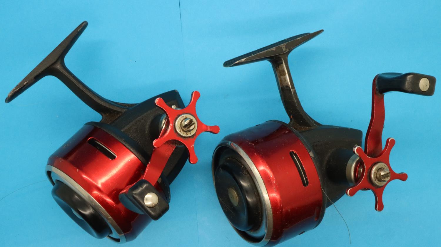 Two ABU 505 closed face fishing reels. P&P Group 2 (£18+VAT for the first lot and £3+VAT for