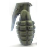 Inert American WWII replica MK11 pineapple hand grenade in green. P&P Group 1 (£14+VAT for the first