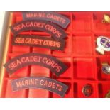 Mixed Cadet Force badges and shoulder titles. P&P Group 1 (£14+VAT for the first lot and £1+VAT