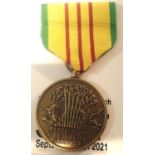 American Vietnam war service medal. P&P Group 1 (£14+VAT for the first lot and £1+VAT for subsequent