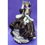Royal Doulton colourway prototype figurine, Top of The Hill, H: 19 cm. P&P Group 2 (£18+VAT for