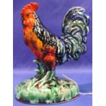 Anita Harris Cockerel, signed in gold, H: 17 cm. No cracks, chips or visible restoration. P&P