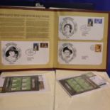 Box of assorted stamp albums. Not available for in-house P&P, contact Paul O'Hea at Mailboxes on