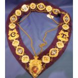 Ornate Masonic collar. P&P Group 1 (£14+VAT for the first lot and £1+VAT for subsequent lots)