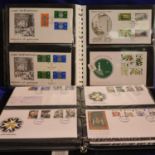Three albums of first day covers. Not available for in-house P&P, contact Paul O'Hea at Mailboxes on
